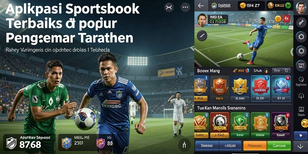 Screenshot gameplay Sportsbook menunjukkan antarmuka aplikasi yang menarik.