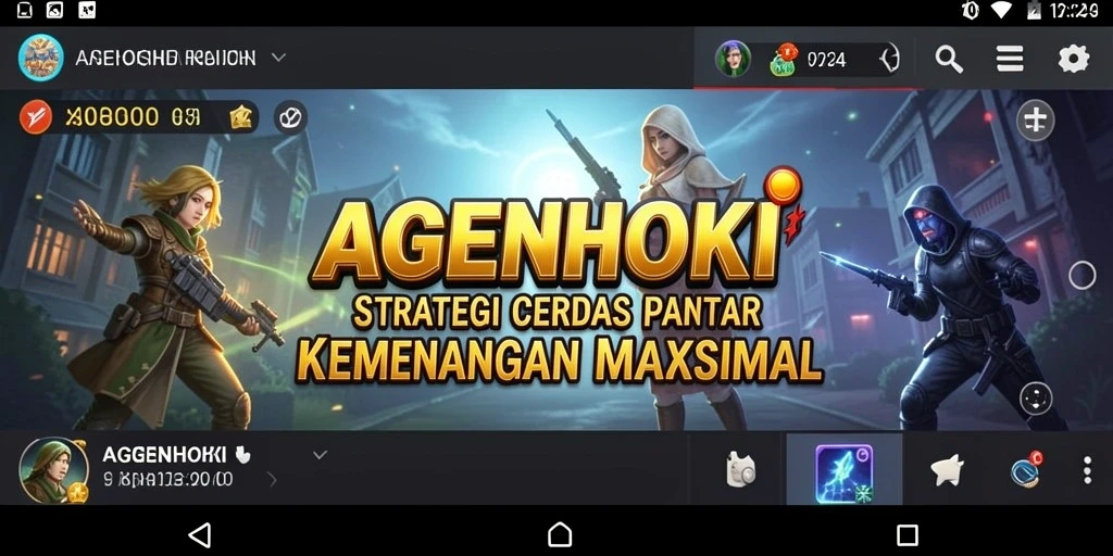 Tampilan seru gameplay AGENHOKI dengan strategi mendalam.