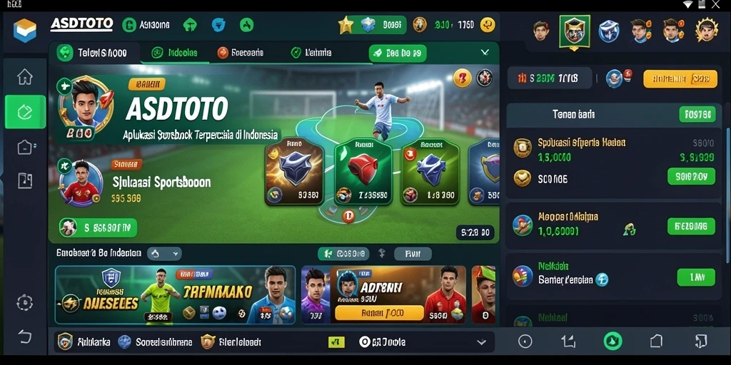 Tampilan gameplay ASDTOTO pada aplikasi Sportsbook yang menarik.