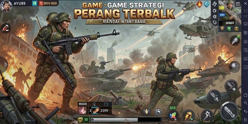 Tampilan gameplay AYU89 yang menawan dan strategis.