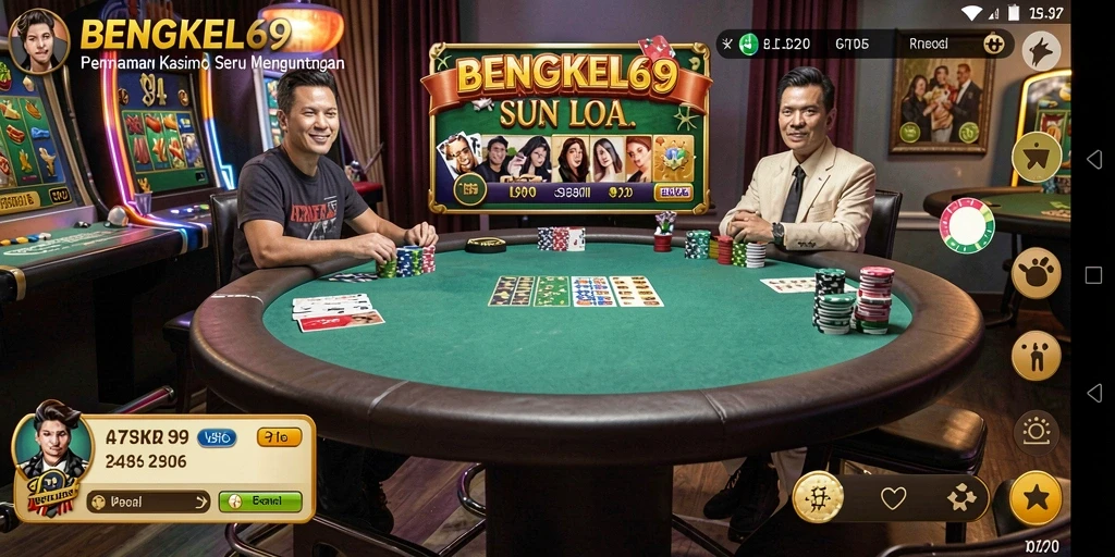 Tampilan gameplay seru dari BENGKEL69 yang menampilkan berbagai pilihan permainan Kasino.