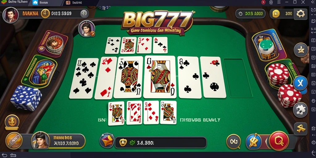 Gameplay menarik dalam BIG777 dengan suasana domino yang asyik.