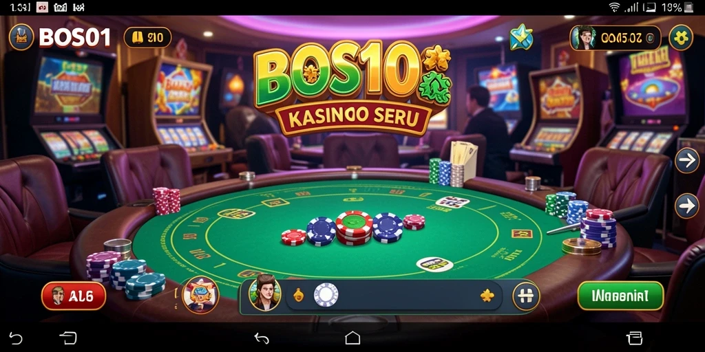 Tampilan gameplay seru dan mendebarkan di aplikasi BOS01.