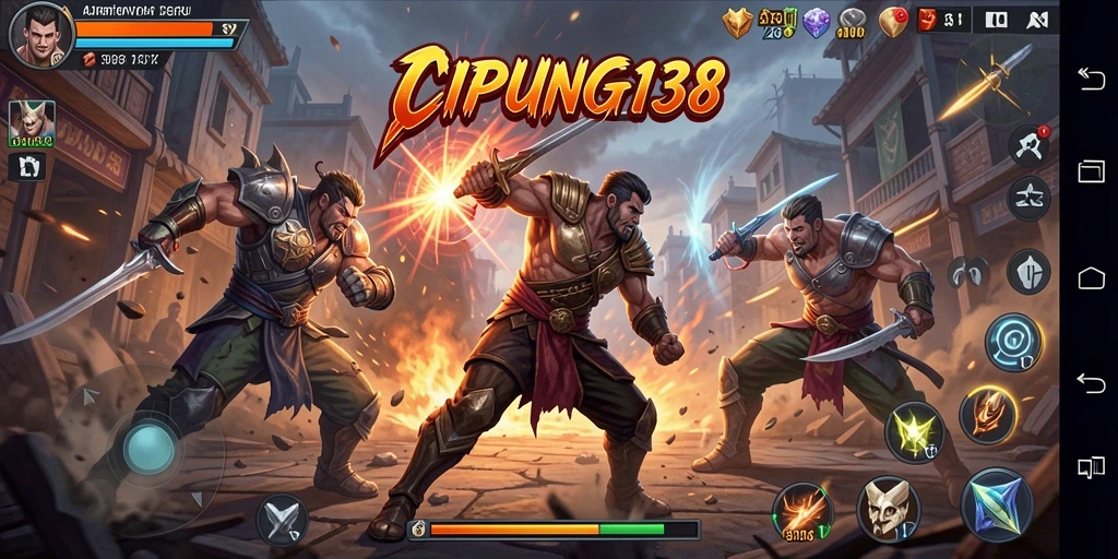 Tampilan aksi mendebarkan dalam game Fighting CIPUNG138.