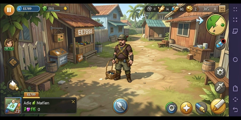 Gameplay seru dari EE789 dengan aktivitas Idle yang menarik.