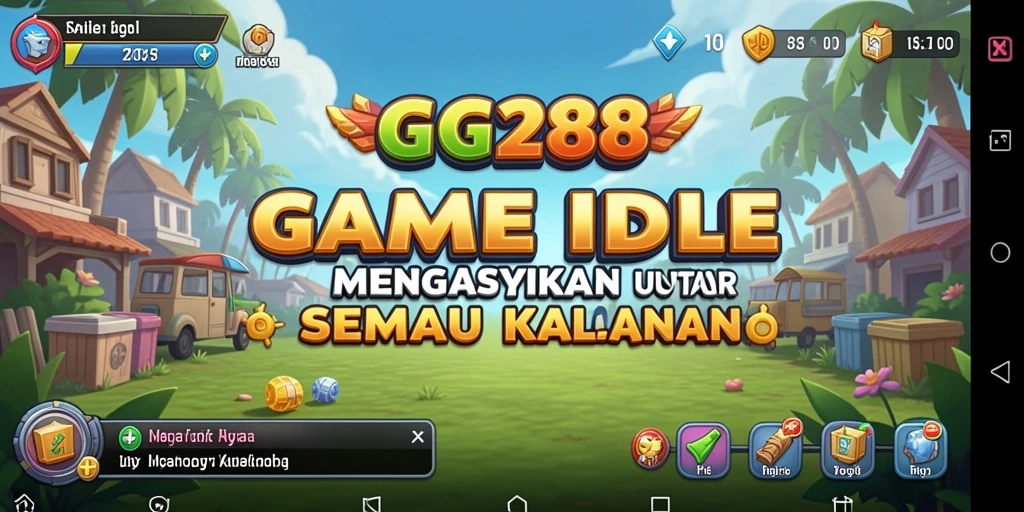 Tangkapan layar menampilkan gameplay santai GG288 dengan karakter yang lucu.