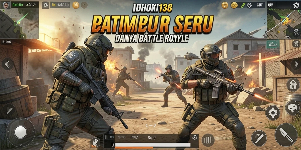 Gameplay seru dan menegangkan di IDRHOKI138 Battle Royale.