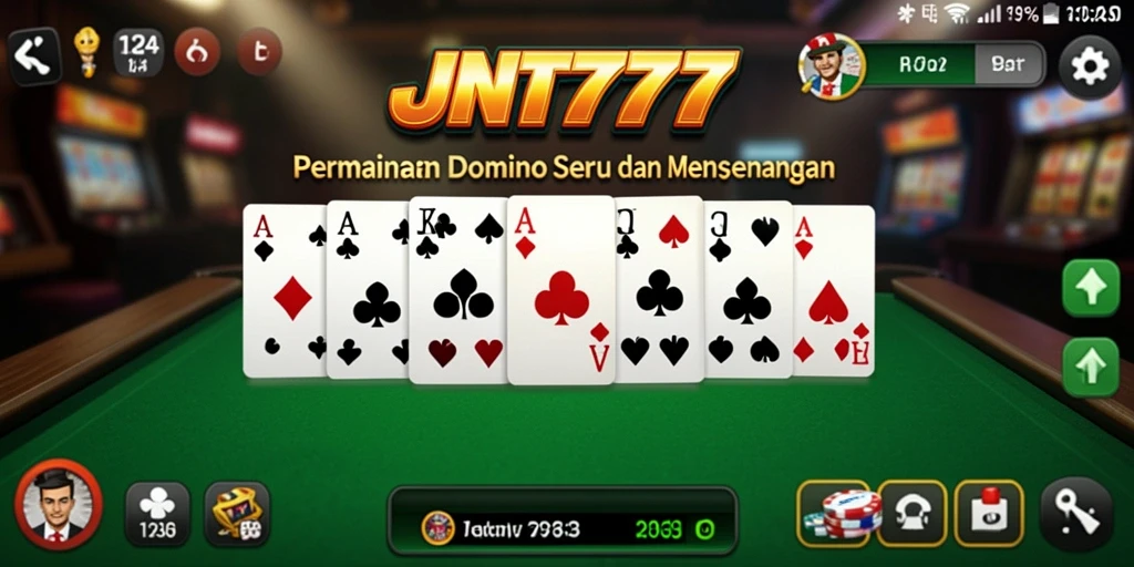 Gameplay JNT777 yang seru dan kompetitif dalam permainan Domino.