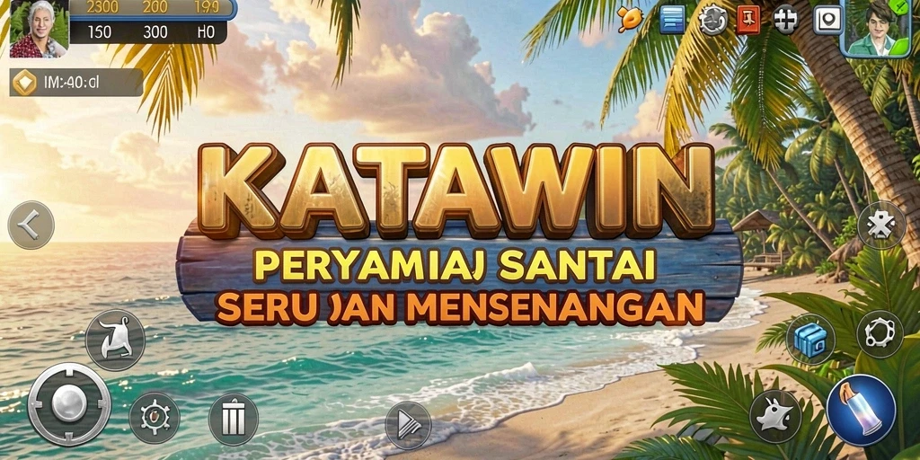 Tampilan gameplay KATAWIN yang menantang dan mengasyikkan.