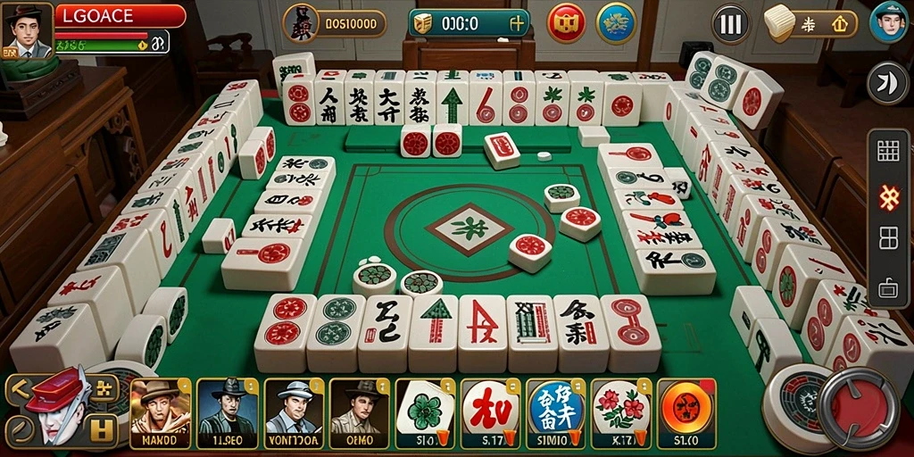 Screenshot gameplay LGOACE yang menampilkan tantangan seru Mahjong.