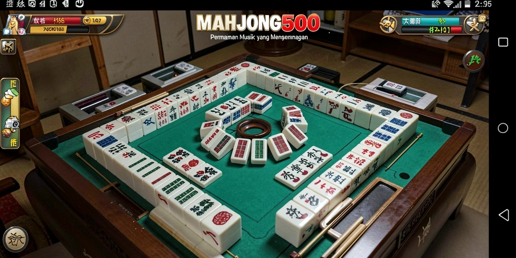Tampilan gameplay menarik dari MAHJONG500 dengan musik yang menyenangkan.