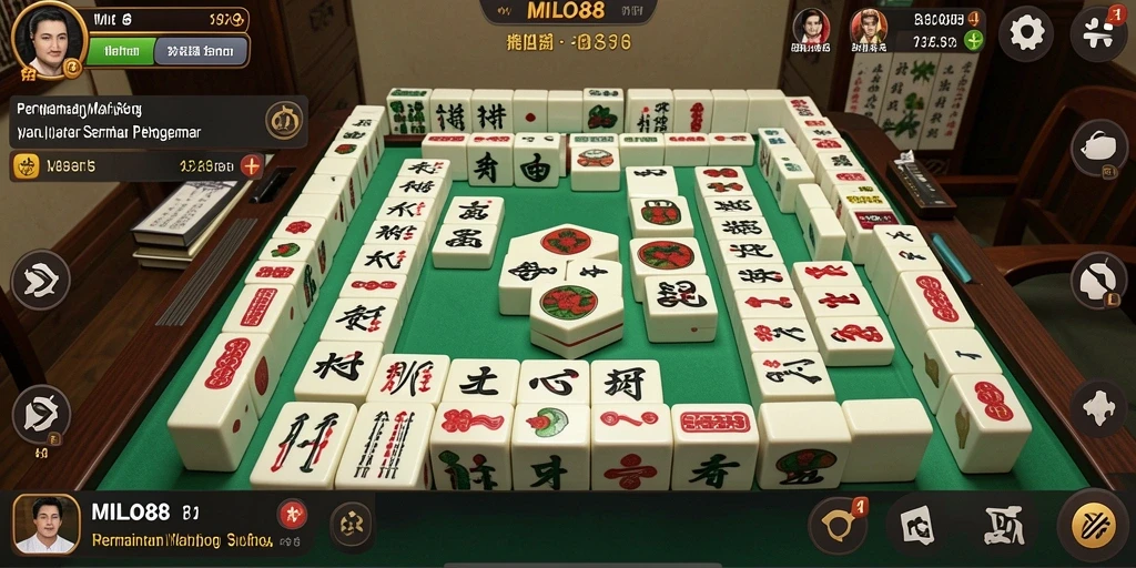 Tampilan seru gameplay Mahjong di MILO88.