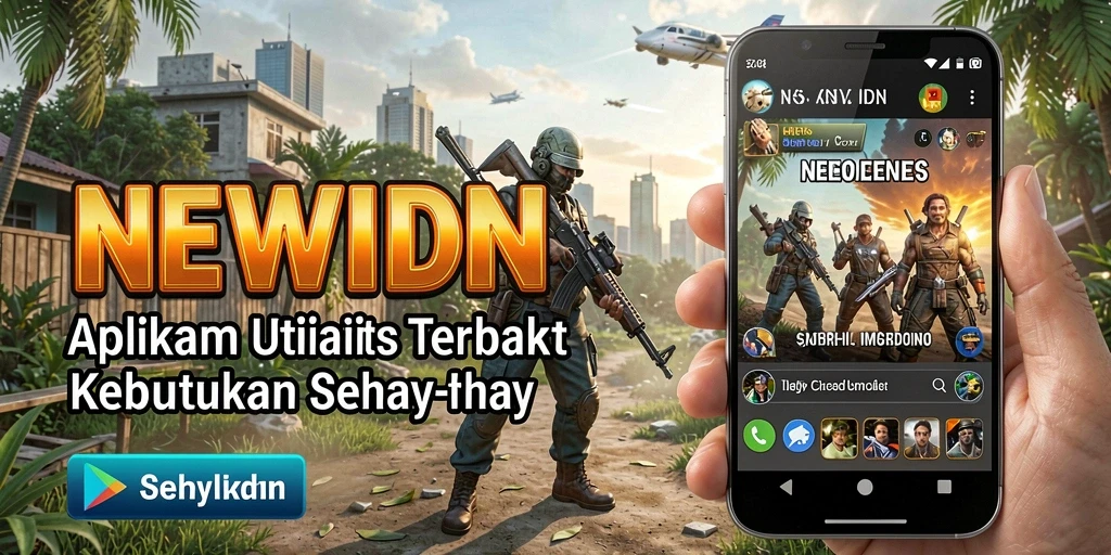 Tampilan utama aplikasi NEWIDN yang memudahkan navigasi dan penggunaan fitur.