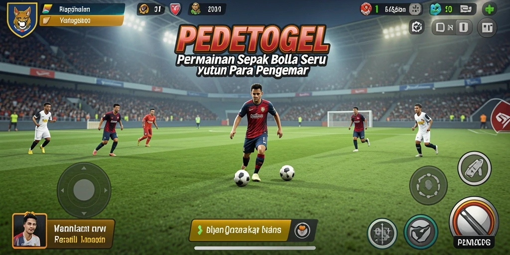 Gameplay seru sepak bola di PEDETOGEL dengan visual menarik.