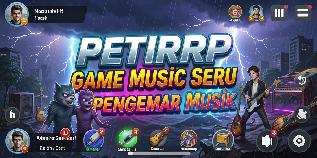 Gameplay seru dari PETIRRP yang penuh musik dan tantangan.
