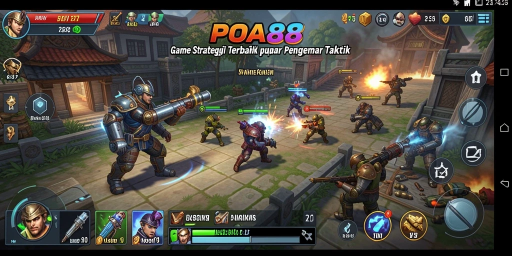 Tampilan gameplay POA88 yang menarik dan strategis.