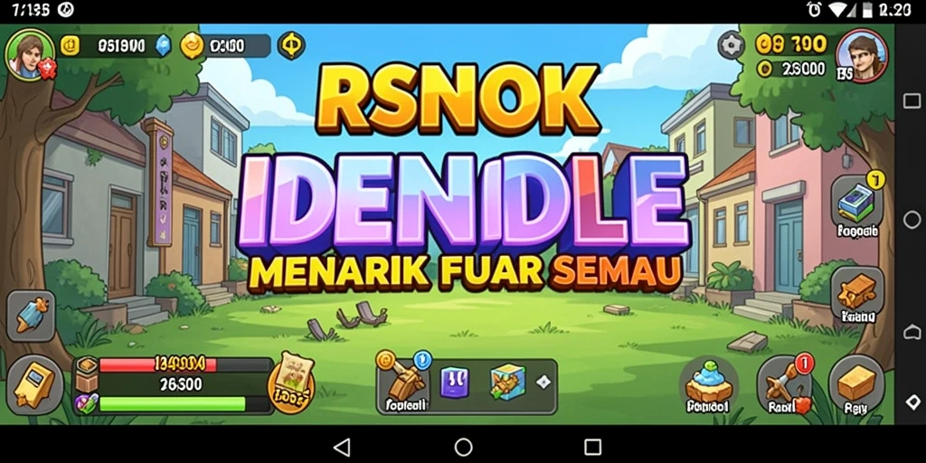 Screenshot gameplay RSNOK menunjukkan karakter dan dunia yang dinamis.
