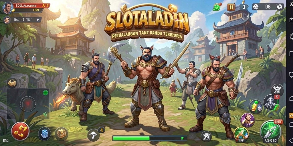 Screenshot menampilkan petualangan seru dalam dunia terbuka SLOTALADIN.