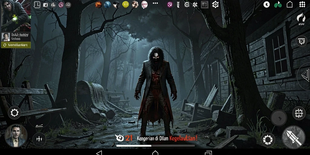 Tampilan gameplay penuh ketegangan di dunia Horror.