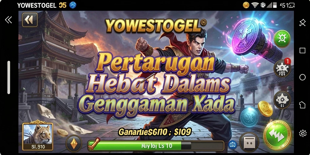 Tampilan seru pertarungan di YOWESTOGEL di arena yang penuh aksi.