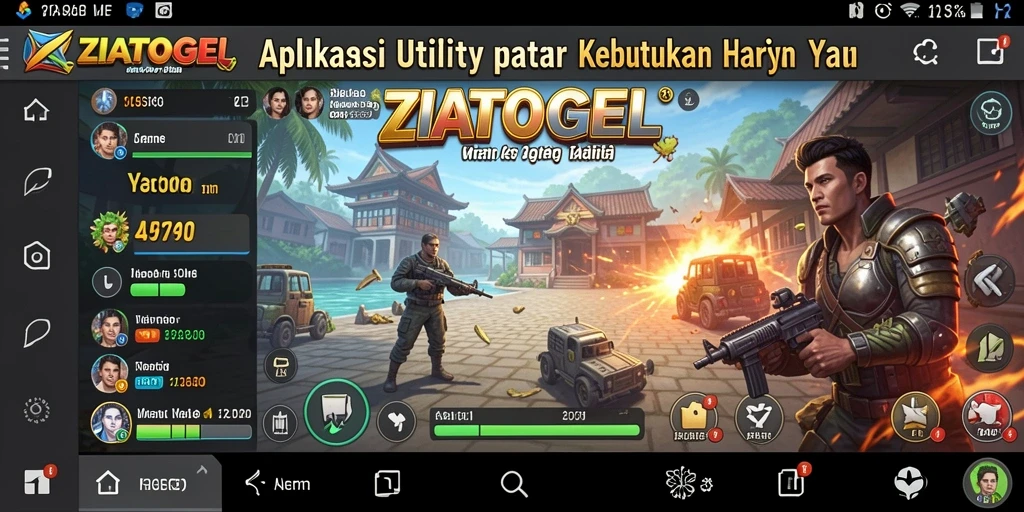 Tampilan intuitif aplikasi ZIATOGEL untuk manajemen tugas harian.